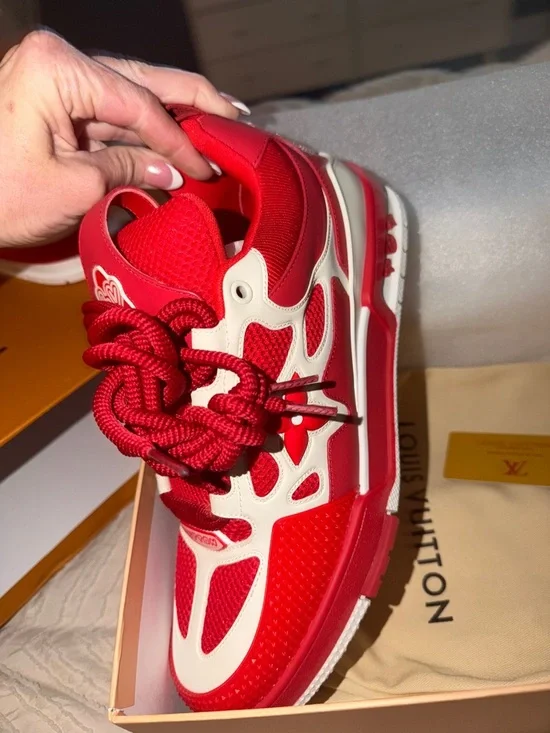 Louis Vuitton LV Skate Sneaker Red White size 11 men - Picture 9 of 11